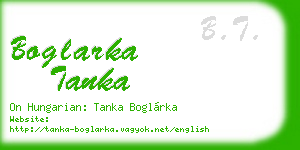 boglarka tanka business card